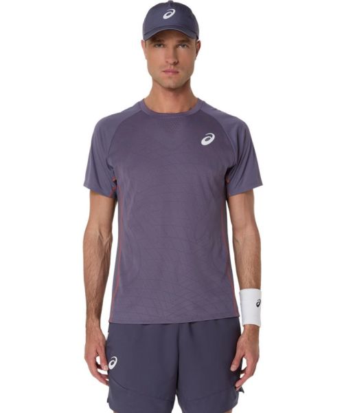 Męski t-shirt Asics Match Actibreeze SS Top - Fioletowy