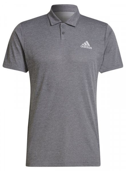 Herren Tennispoloshirt Adidas HEAT.RDY Polo M - grey three/white