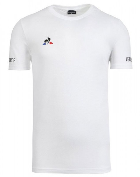 Herren Tennis-T-Shirt Le Coq Sportif Tennis Tee SS No.3 M - optical white