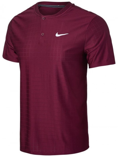 Tenisa polo krekls vīriešiem Nike Court Dri-Fit Advantage Polo - dark beetroot/dark beetroot/white