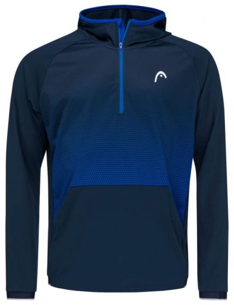 Dječački sportski pulover Head TOPSPIN Hoodie B - royal blue/print vision