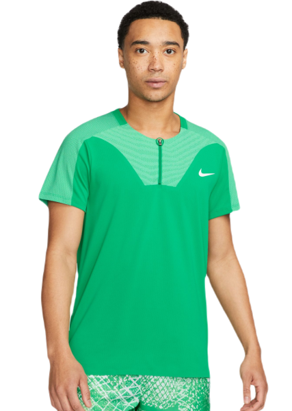 Pánské tenisové polo tričko Nike Dri-Fit Advantage Slam Tennis Polo - stadium green/white