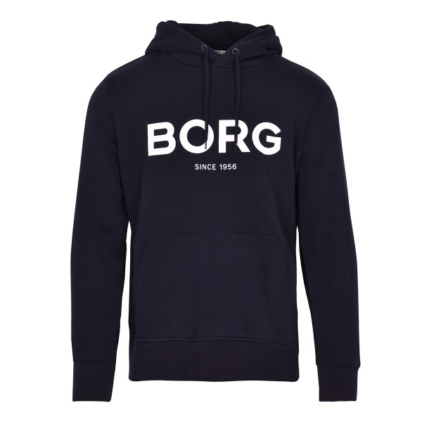Herren Tennissweatshirt Björn Borg BB Logo Hood M - night sky