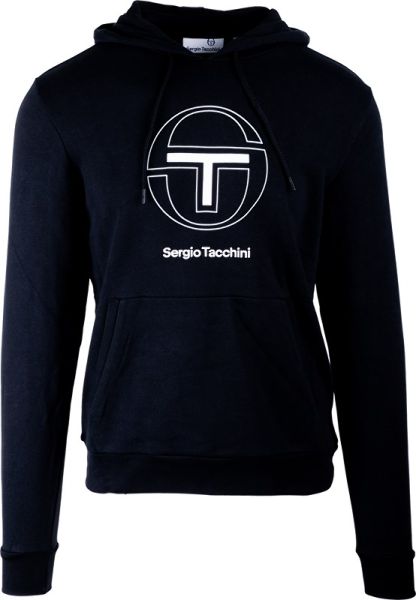 Herren Tennissweatshirt Sergio Tacchini Libero Hoodie - Schwarz