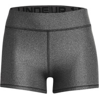 Shorts de tenis para mujer Under Armour Women's HeatGear Armour MidRise Shorty - black/white