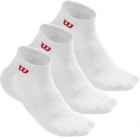 Teniso kojinės Wilson Men's Quarter Sock 3 - white