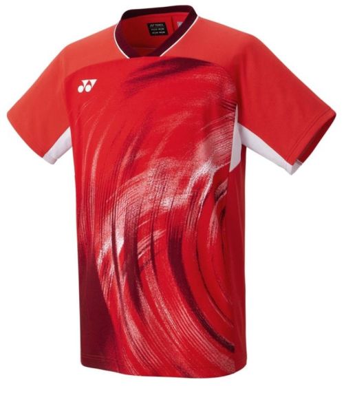 Męski T-Shirt Yonex Crew Neck - Czerwony