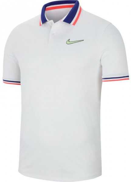  Nike Court Slam Polo PS NT - white/ghost green