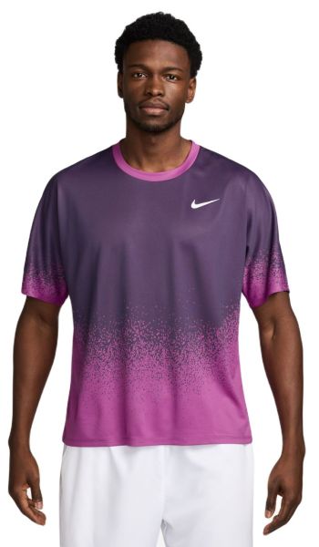 Męski T-Shirt Nike Court Slam Dri-Fit Tennis - Fioletowy