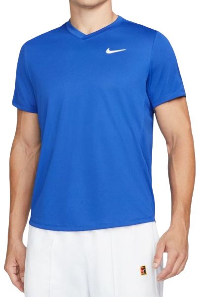 Herren Tennis-T-Shirt Nike Court Dri-Fit Victory - game royal/game royal/white