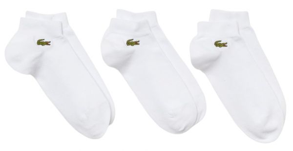 Chaussettes de tennis Lacoste SPORT Low-Cut Cotton Socks 3P - white/white/white