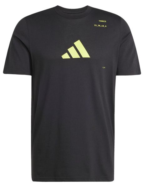 Męski t-shirt Adidas Aeroready Tennis Category Graphic - Czarny