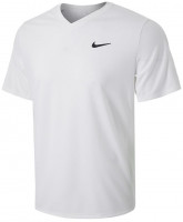 Herren Tennis-T-Shirt Nike Court Dri-Fit Victory - white/white/black