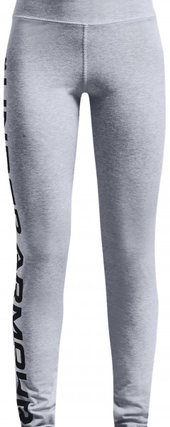 Spodnie dziewczęce Under Armour Girls Sportstyle Branded Leggings - mod gray medium heather/black