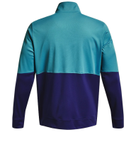 Férfi tenisz pulóver Under Armour Men's UA Pique Track Jacket - glacier blue/sonar blue Férfi tenisz pulóver Under Armour Men's UA Pique Track Jacket - glacier blue/sonar blue