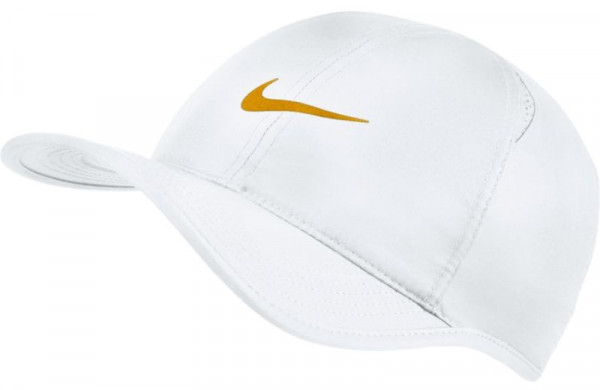  Nike U Aerobill Feather Light Cap - white/white/gold leaf