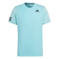 Tricouri bărbați Adidas Club 3-Stripes Tee M - pulse aqua/black