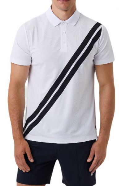 Мъжка тениска с якичка Björn Borg Ace Polo - brilliant white/black