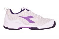 Sieviešu tenisa apavi Diadora S.Shot W Clay - white/hyacinth violet