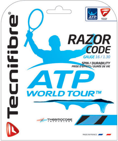 Naciąg tenisowy Tecnifibre Razor Code (12 m) - blue