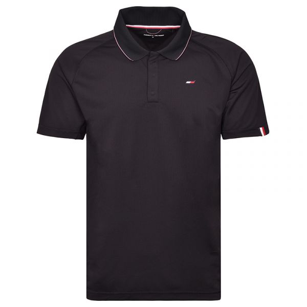 Tenisa polo krekls vīriešiem Tommy Hilfiger Seasonal Training Polo - black