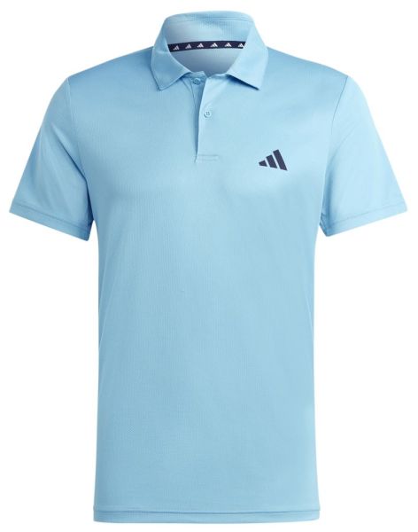 Мъжка тениска с якичка Adidas Train Essentials Base Polo - Син