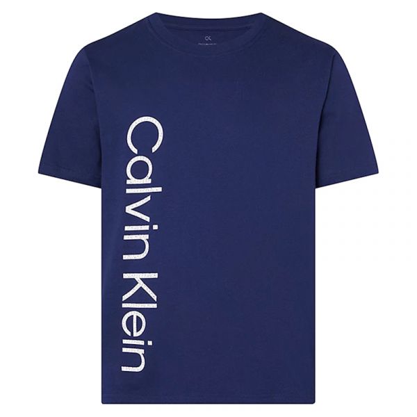 Herren Tennis-T-Shirt Calvin Klein PW SS T- Shirt - peacoat