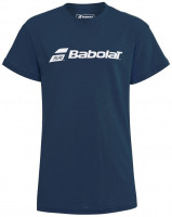 Тениска за момчета Babolat Exercise Tee Boy - estate blue heather
