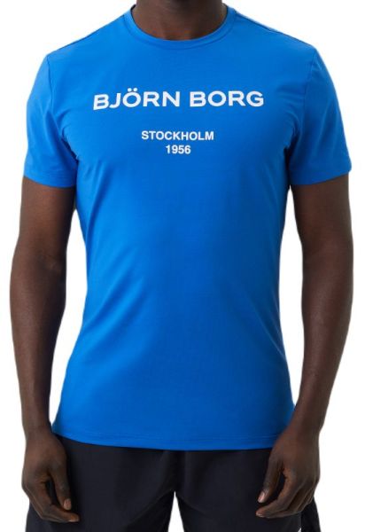 Teniso marškinėliai vyrams Björn Borg Print T-Shirt - naturical blue