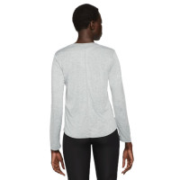 Ženska majica dugih rukava Nike Dri-FIT One Women's Standard Fit Top - particle grey/heather/black Ženska majica dugih rukava Nike Dri-FIT One Women's Standard Fit Top - particle grey/heather/black