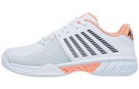 Naiste tennisejalatsid K-Swiss Express Light 2 Women - white/peach nectar/graystone Naiste tennisejalatsid K-Swiss Express Light 2 Women - white/peach nectar/graystone