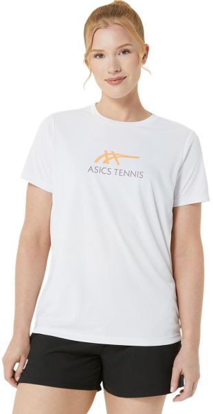 Dámske tričká Asics Court Tennis Graphic - Biely