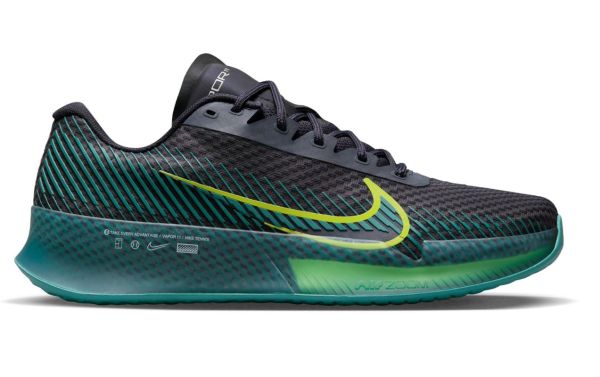Muške tenisice Nike Zoom Vapor 11 - gridiron/mineral teal/action green/bright cactus