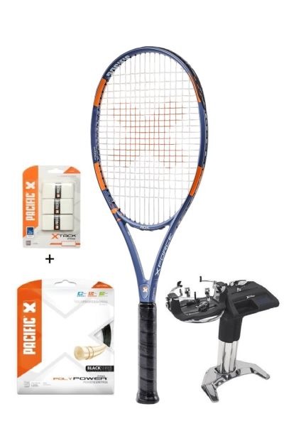 Tennis racket Pacific BXT X Force Pro 308 + string + stringing