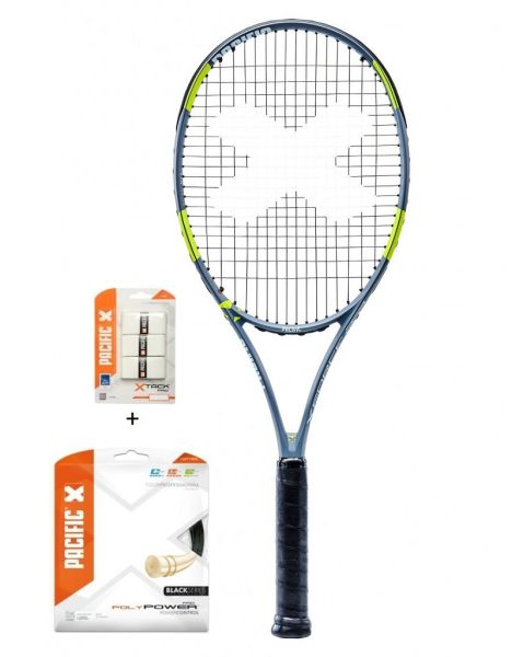 Raqueta de tenis Adulto Pacific BXT3 X Force Pro No.1 + cordaje + servicio de encordado
