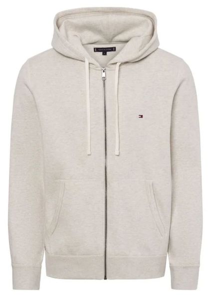 Felpa da tennis da uomo Tommy Hilfiger Essential Fleece Zip Through - Grigio