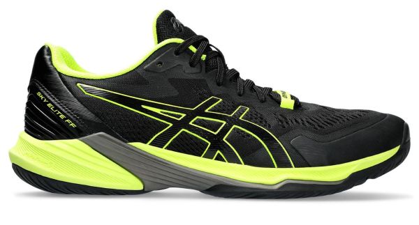 Chaussures de badminton/squash pour hommes Asics Sky Elite FF 2 - black/safety yellow