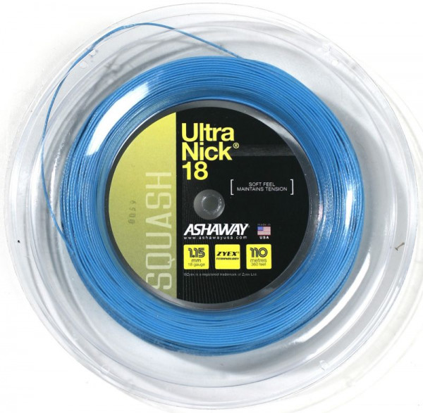 Squash húrok Ashaway UltraNick 18 (110 m) - blue