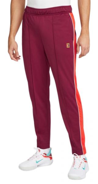 Pánské tenisové tepláky Nike Court Heritage Suit Pant - dark beetroot/habanero red/pink foam