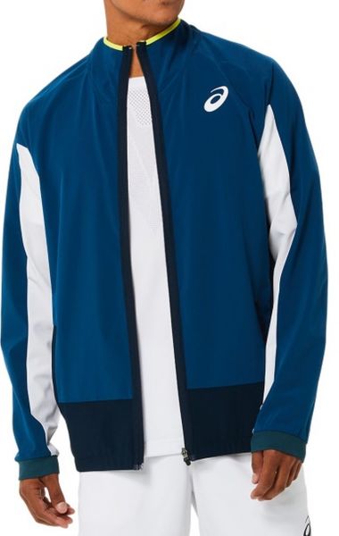 Męska bluza tenisowa Asics Men Match Jacket - mako blue/brilliant white