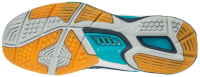Muške cipele za squash Mizuno Wave Stealth 4 - dress blues/green gecko/peacock blue Muške cipele za squash Mizuno Wave Stealth 4 - dress blues/green gecko/peacock blue
