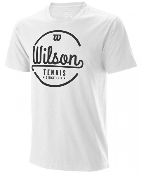  Wilson Mens Lineage Tech Tee - white/black