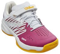 Chaussures de tennis pour juniors Wilson Kaos K 2.0 Jr - baton rouge/white/saffron