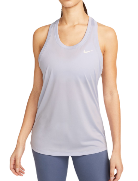 Damen Tennistop Nike Dri-Fit Racerback Tank - oxygen purple/white