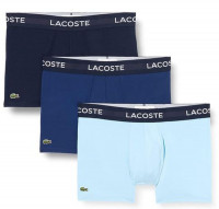 Bokserice Lacoste Microfiber Trunk 3P - Plavi