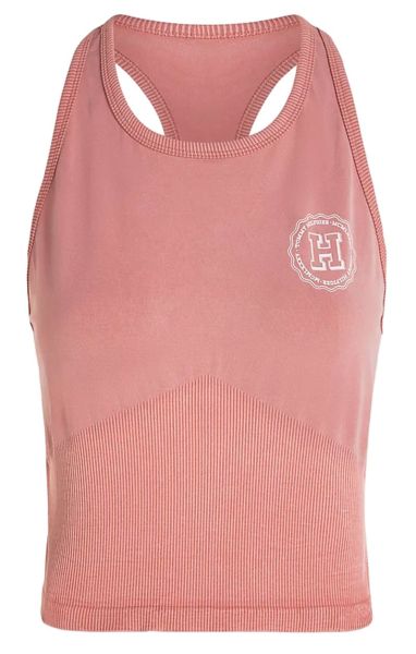 Women's top Tommy Hilfiger Varsity Slim Seamless Tank Top - teaberry blossom