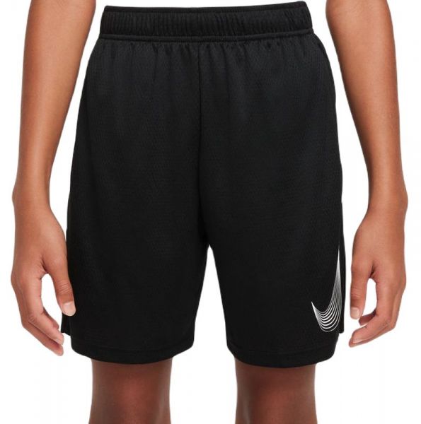Jungen Shorts Nike Dri-Fit Training Short - black/white