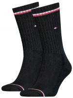 Calcetines de tenis  Tommy Hilfiger Men Iconic Sock 2P - black