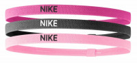 Fejpánt  Nike Elastic Hairbands 3PK - spark/gridiron/prism pink