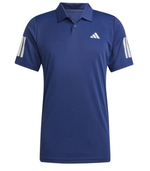 Herren Tennispoloshirt Adidas Club Tennis 3-stripes - Blau